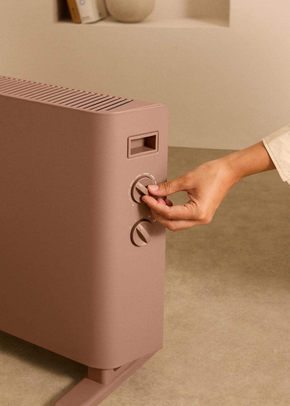 CREATE/WARM HANDY COLOURS/Konvektorheizung Mokka/Ventilator- und Warmluftfunktion, Räume bis zu 20 m