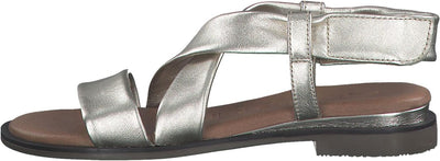 Tamaris Damen Sandaletten, Frauen Sandalen,TOUCHit-Fussbett 36 EU Gold Light Gold, 36 EU Gold Light