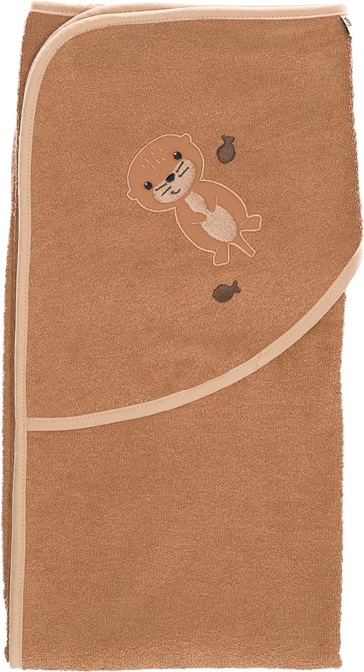 Sterntaler Baby Unisex Badetuch Baby GOTS Otti - Badeponcho Baby, Kapuzenhandtuch, Badehandtuch Kind