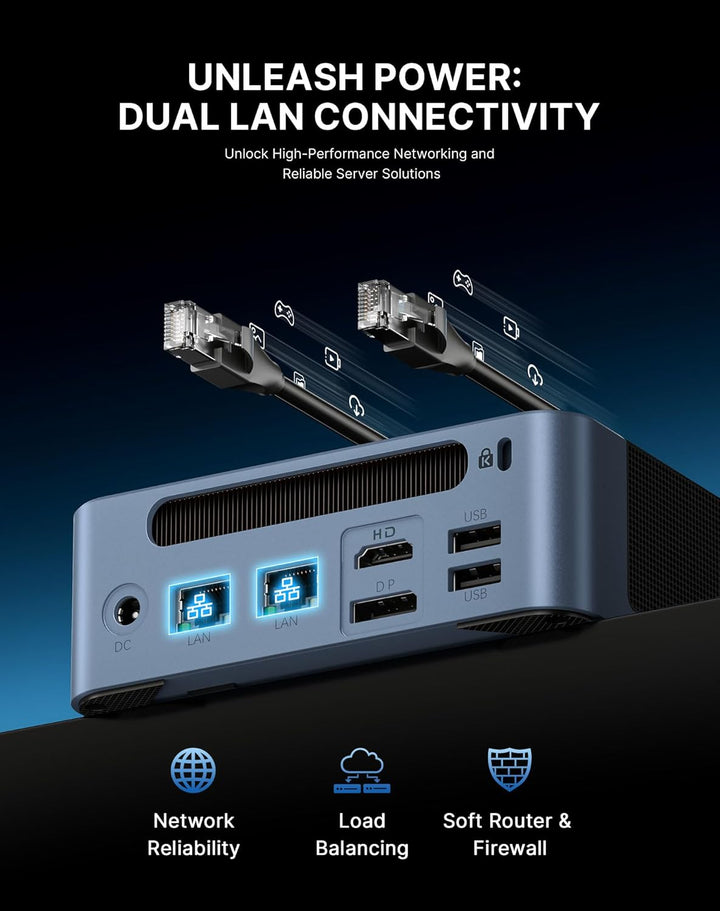 BOSGAME P3 Mini PC Gaming, AMD Radeon 680M Ryzen 9 6900HX 8K/16T Mini-Computer, 16GB DDR5 512GB PCIe