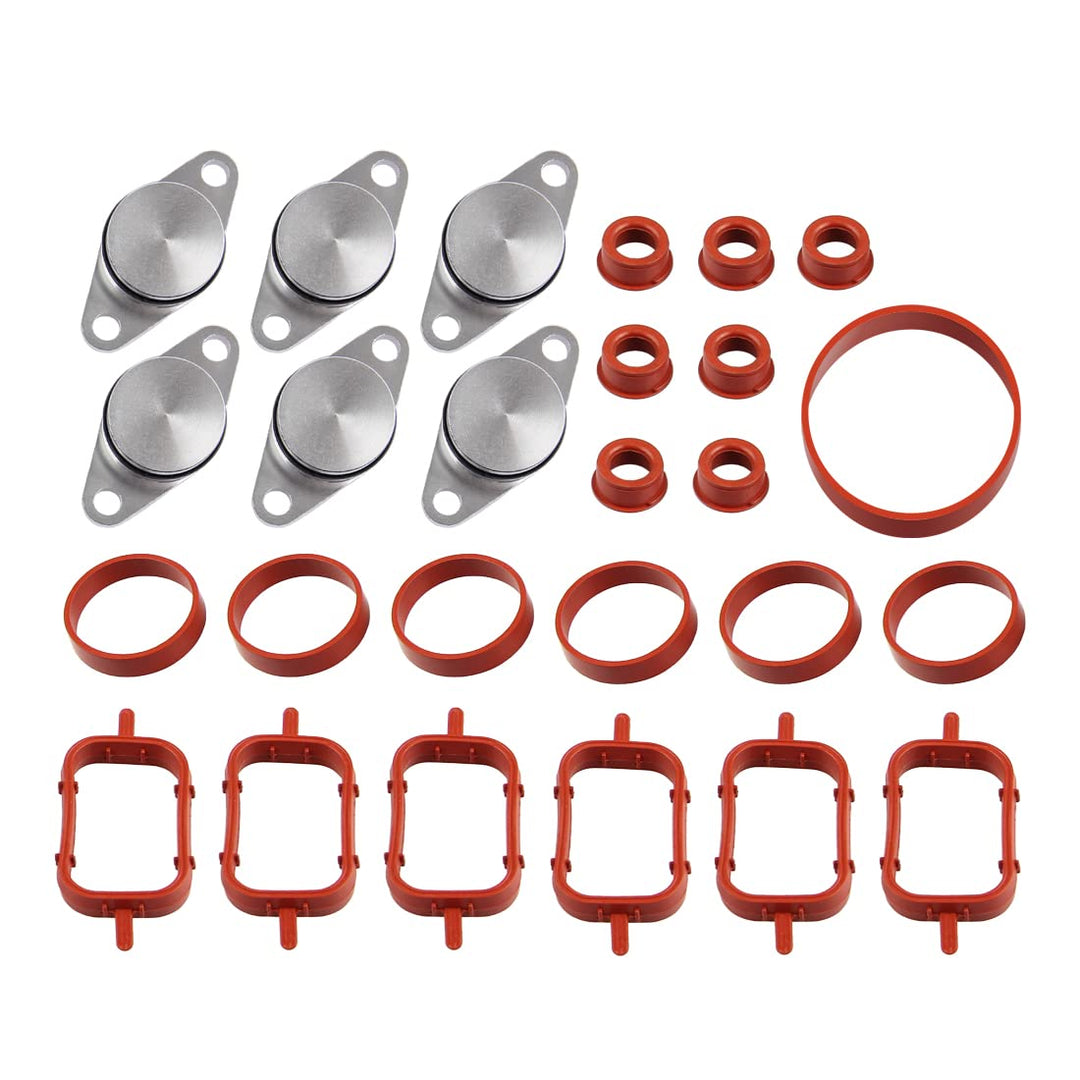 DOCAS 6 x 22 mm Reparaturset Drallklappen Swirl Flaps mit O-Ring Dichtungen der Ansaugbrücke 1161224