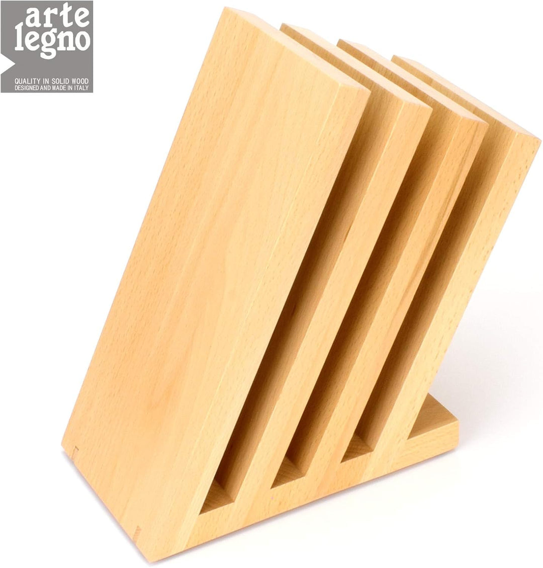 arte legno venezia 42 - Messerblock Messerhalter - bis 9 Kochmesser - Klinge max. 28 cm - magnetisch