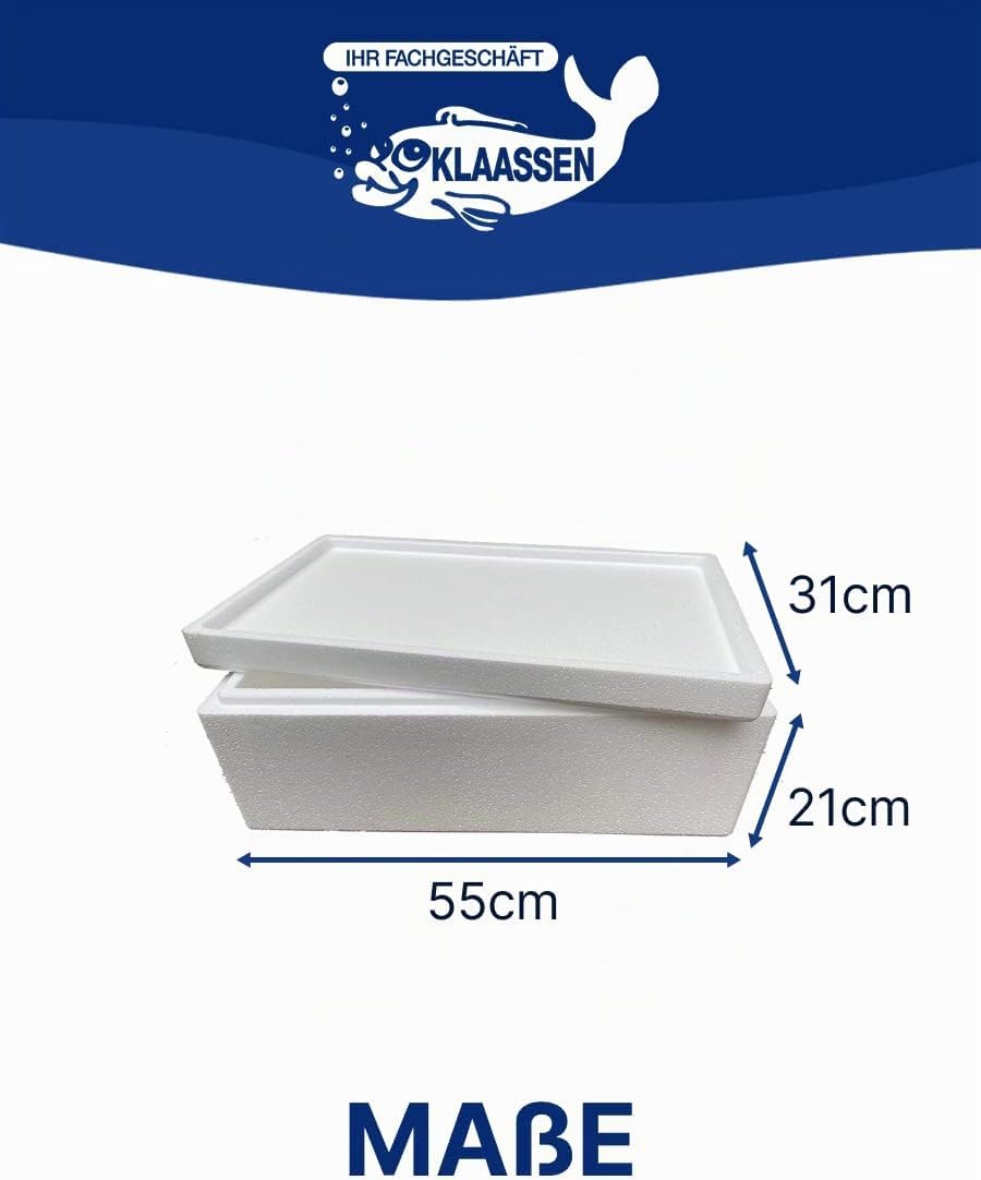 Thermobox, Styroporbox/Eisbox für Essen, Getränke &amp; temperaturempfindliche Ware, Isolierbox aus Styr