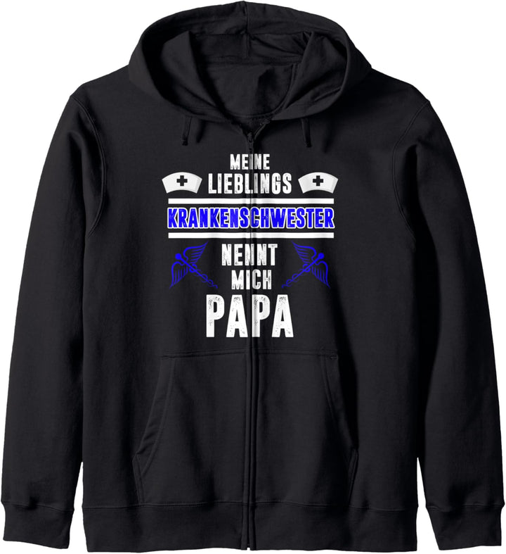 Krankenschwester Tochter Papa Kapuzenjacke