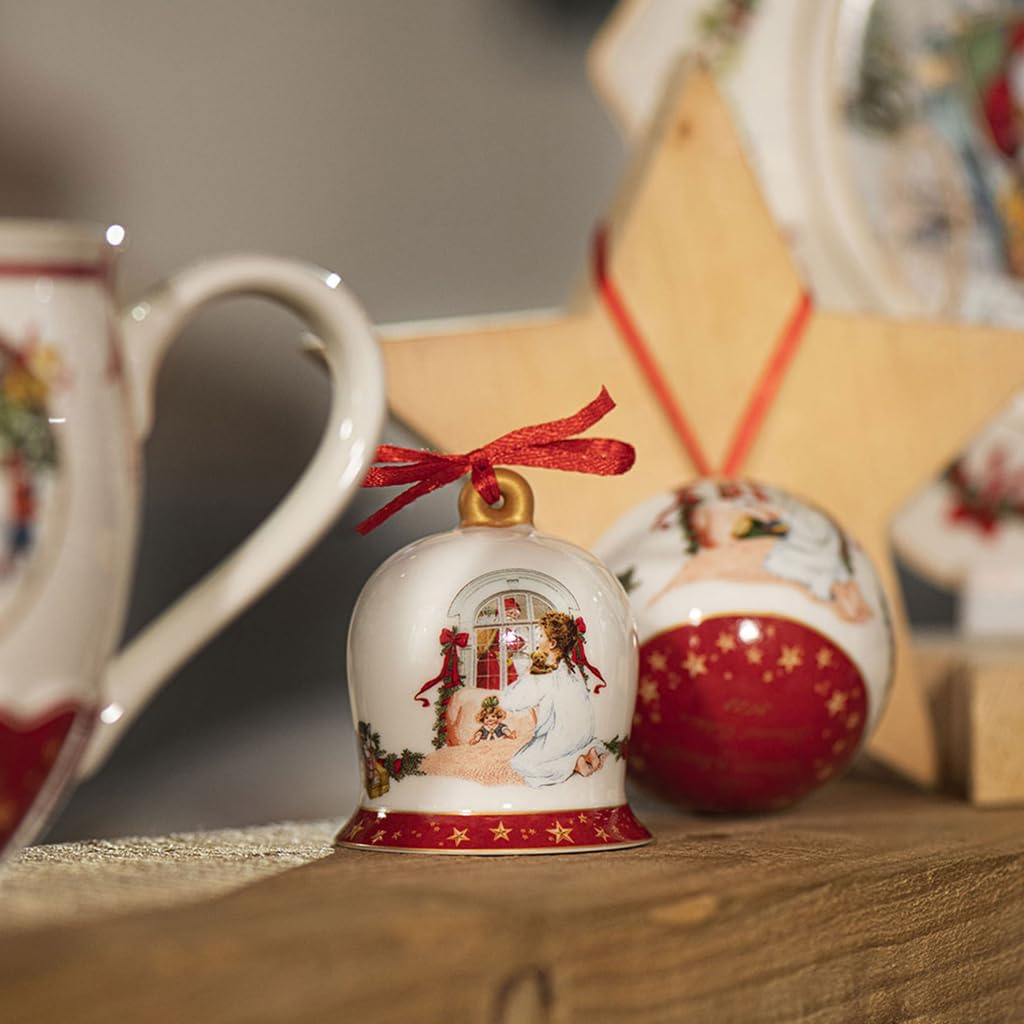 Villeroy &amp; Boch - Annual Christmas Edition Glocke 2022 6x6x7cm, Premium Porzellan, Sammlerstück Jahr