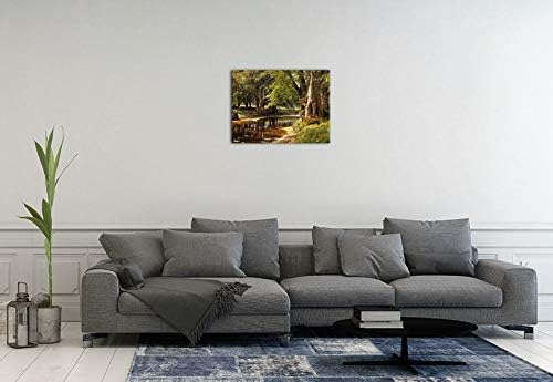 Bilderdepot24 Bild auf Leinwand | Peder Mork Mönsted Waldlandschaft in 80x60 cm als Wandbild | Wand-