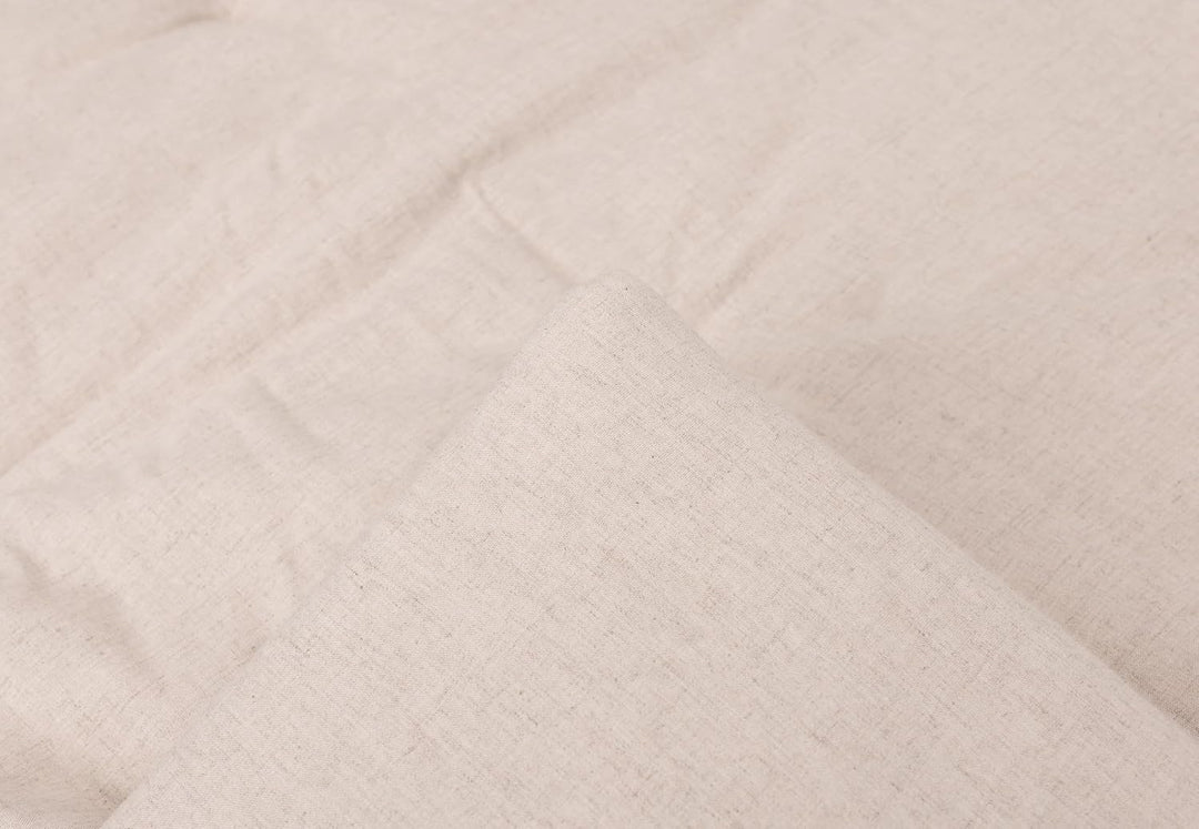 Jollein Krabbeldecke für Baby - Harvest Natural - 70% Baumwolle, 30% Leinen - Laufgittereinlage - 10
