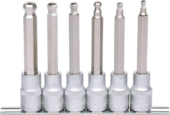 KS Tools 911.1650 1/2" Bit-Stecknuss-Satz Innensechskant, 6-tlg.
