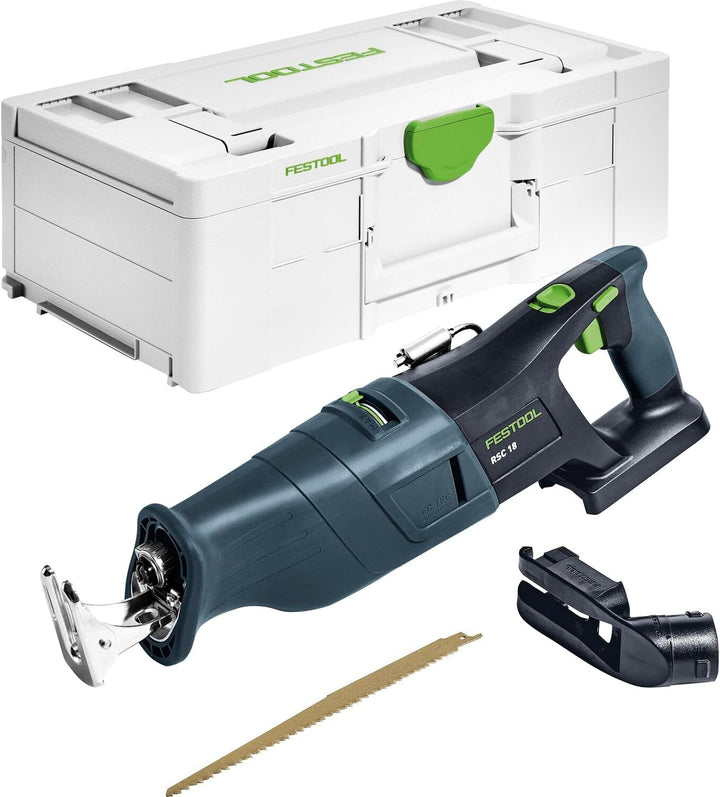 Festool Akku-Säbelsäge RSC 18 EB-Basic (mit Absaugvorrichtung, Säbelsägeblatt WOOD UNIVERSA), im Sys