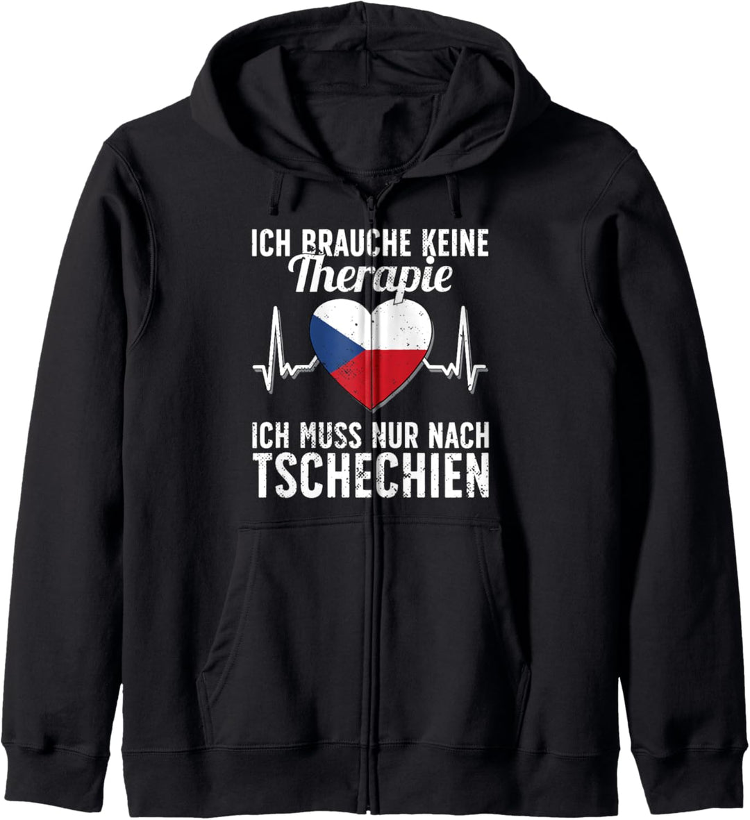 Tschechische Flagge I Tschechien Urlaub I Tschechien Kapuzenjacke