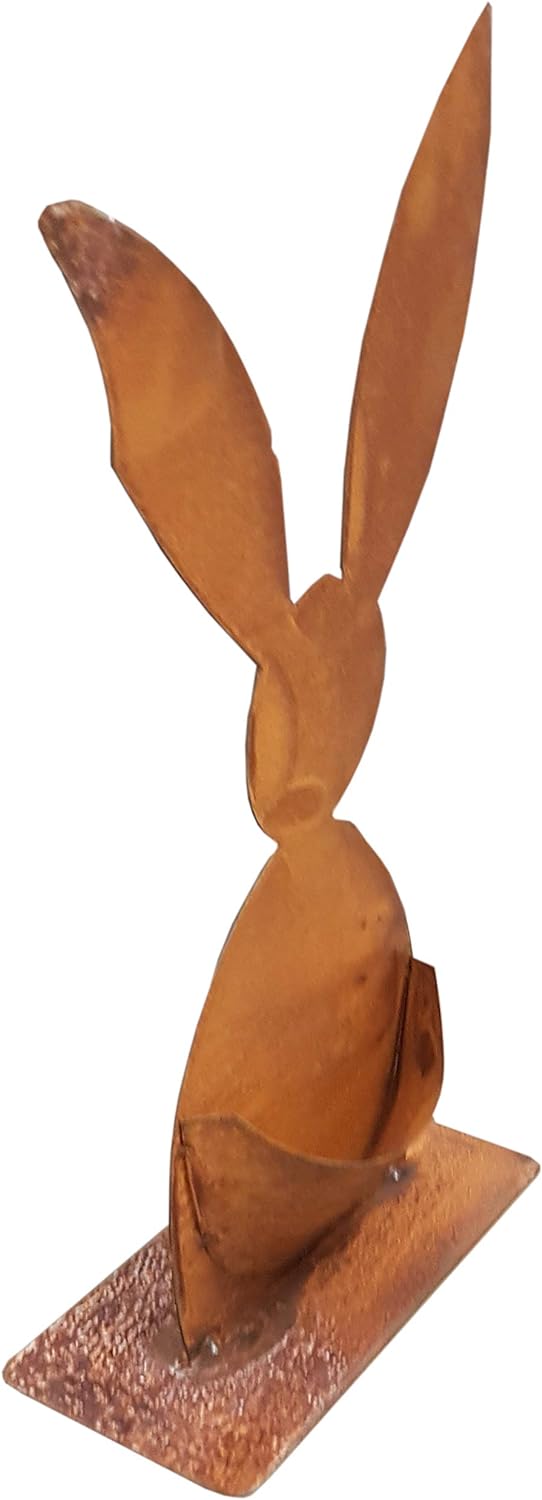 Pflanz-Hase 60cm Metall Rost Gartendeko Edelrost Gross