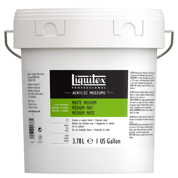 Liquitex 5036 Professional mattes Medium für Acrylfarben, verleiht Farben eine seidenmatte Oberfläch