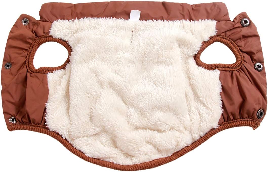 JoyDaog 2-lagige mit Fleece gefütterte Hundejacke, sehr warm für Winter und kaltes Wetter, extraweic