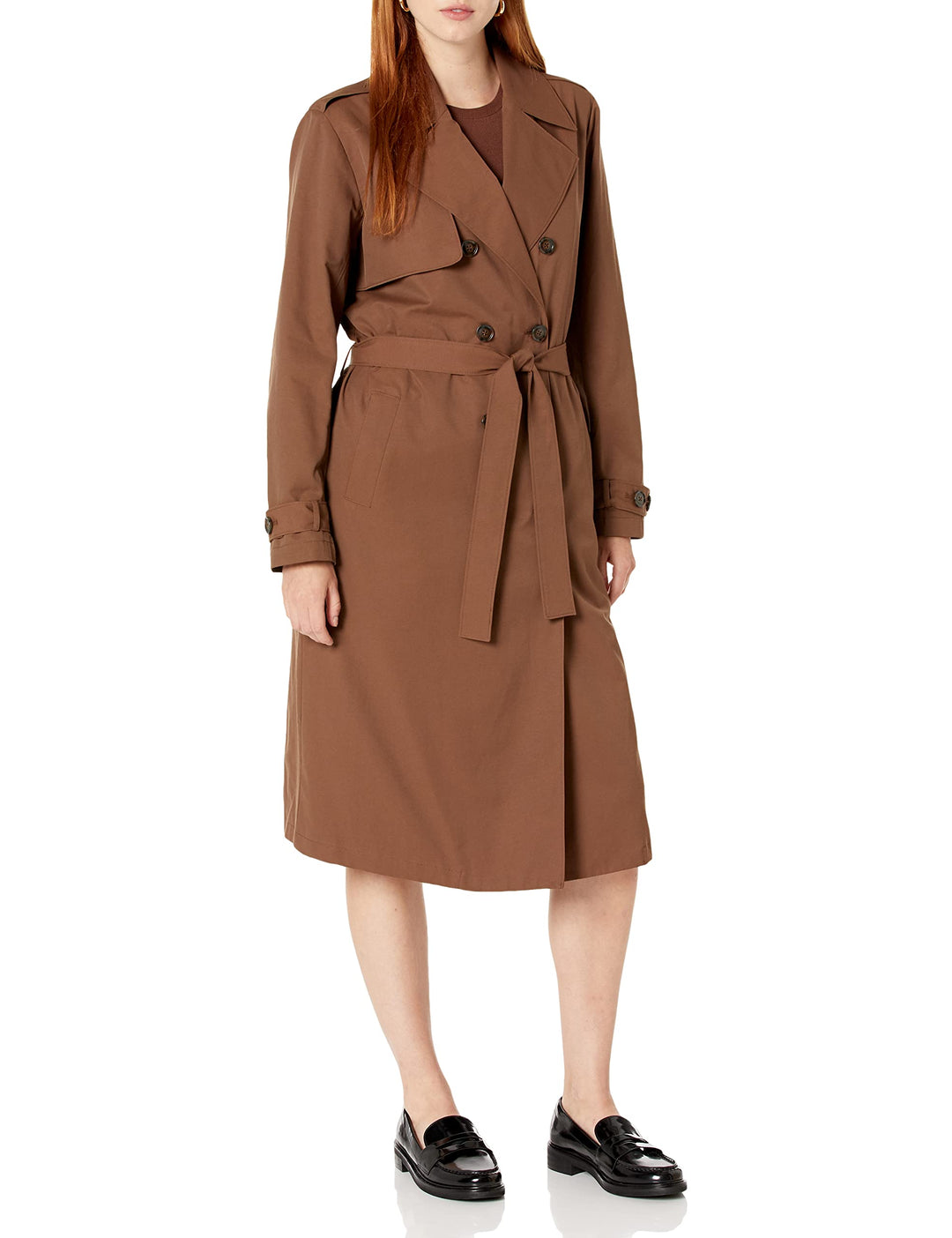 The Drop Noa Trenchcoat für Damen XL Kaffeebohnen, XL Kaffeebohnen