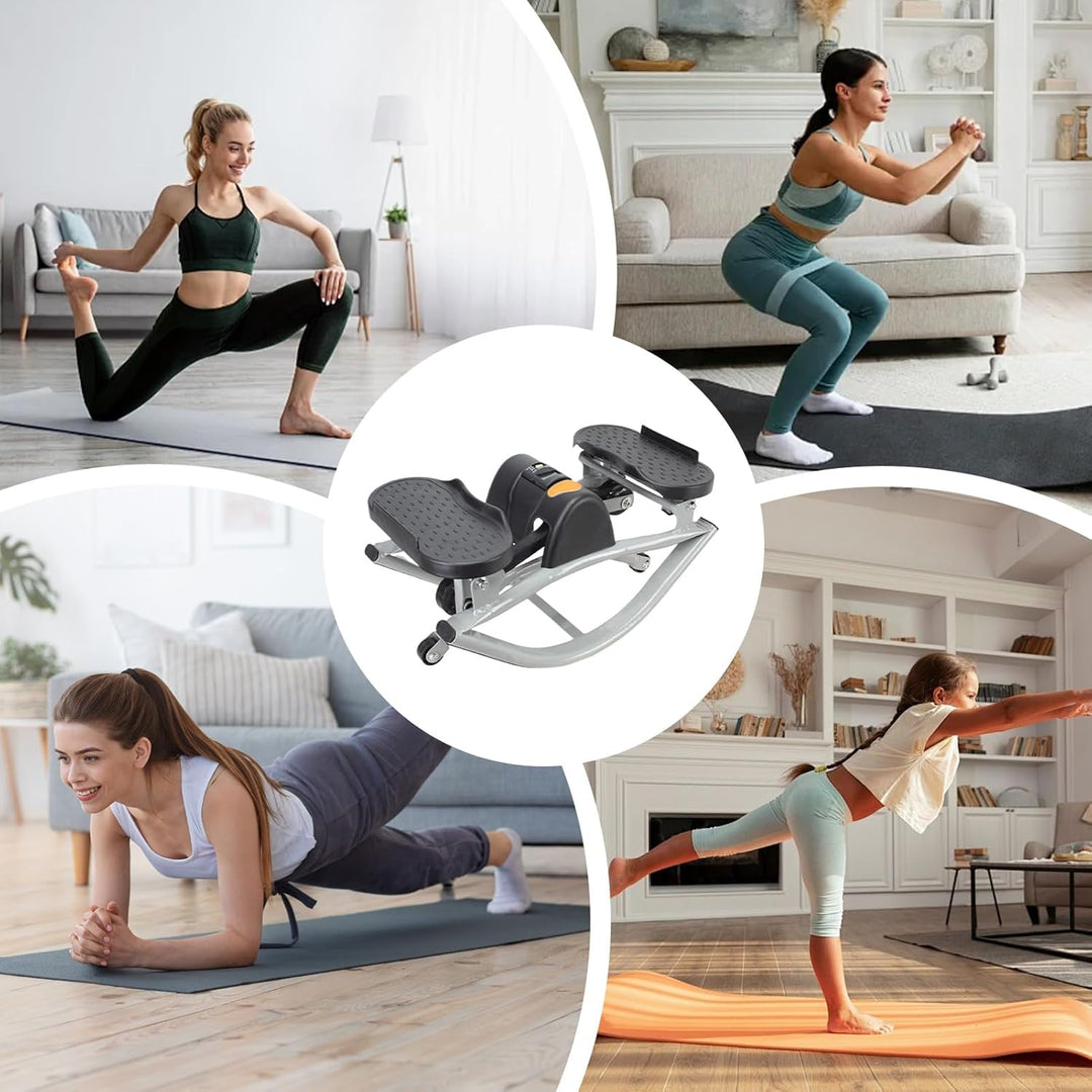 Seitlicher Rock-Stepper Trainingsgerät, 50 x 25 x 25 cm, tragbar, stossdämpfend, Seite zu Seite, Ste