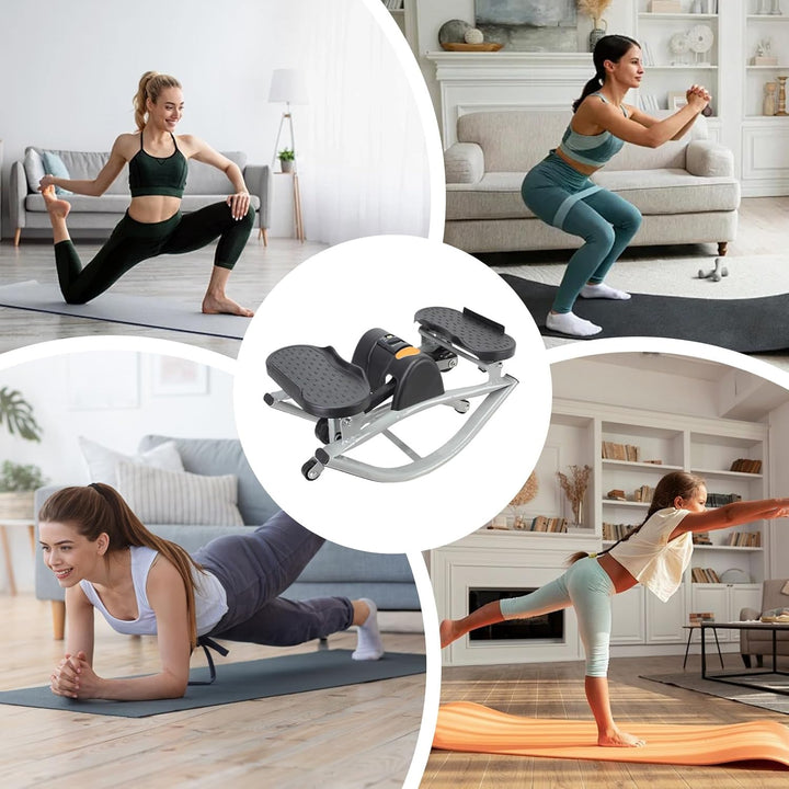 Seitlicher Rock-Stepper Trainingsgerät, 50 x 25 x 25 cm, tragbar, stossdämpfend, Seite zu Seite, Ste