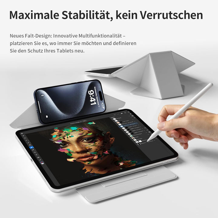 Magnetisch Hülle für iPad (A16) 11. Generation 11 Zoll 2025, iPad 10. Generation 10,9 Zoll 2022, Sch