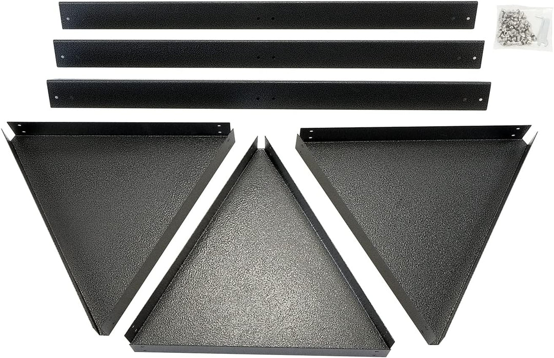 bellissa TRIANGOLO Pflanzenregal aus Stahl in Anthrazit - flexibles Stecksystem zur Anpassung der Hö