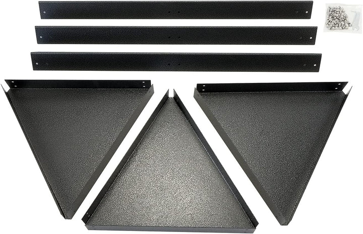 bellissa TRIANGOLO Pflanzenregal aus Stahl in Anthrazit - flexibles Stecksystem zur Anpassung der Hö