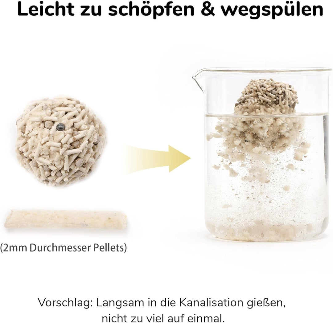 FUKUMARU Tofu Katzenstreu 10.8kg - Klumpende Katzenstreu, Tofu und Bentonit Katzenstreu, staubfrei u