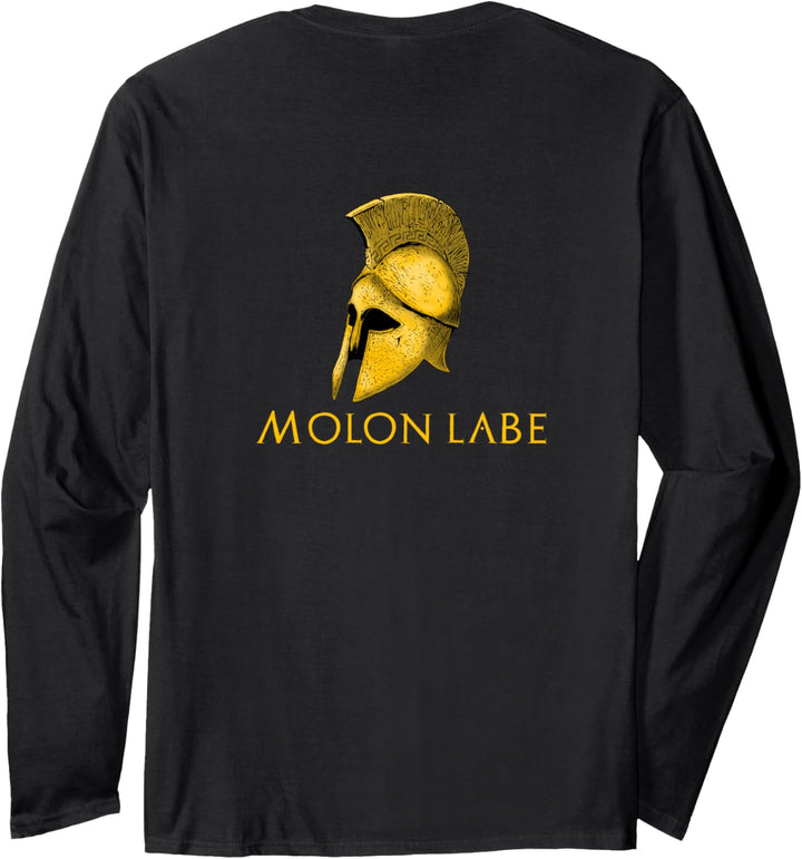 Antike griechische Geschichte - Thermopylae - Molon Labe - Sparta Langarmshirt