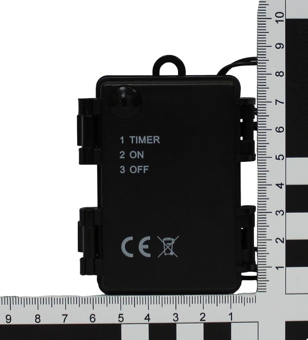 ZICOM Krippenzubehör Miniaturzubehör Batteriebox für 3X AA Batterien mit Stecker/Buchse ON/Off/Timer