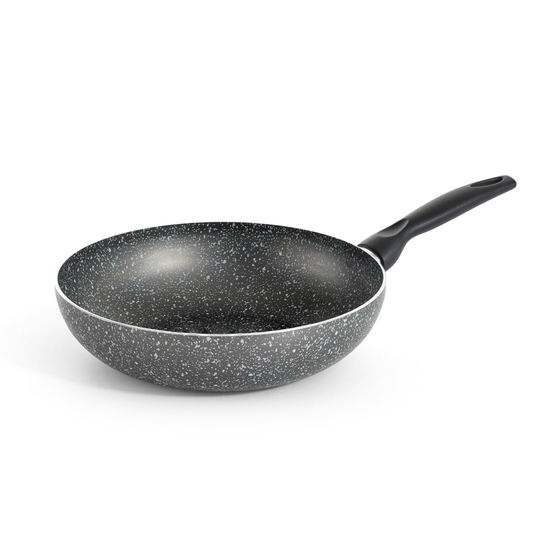 RollitPop Wok-Antihaftpfanne Ø 28 cm aus Aluminium, Made in Italy, leicht zu reinigen, perfekte Anti