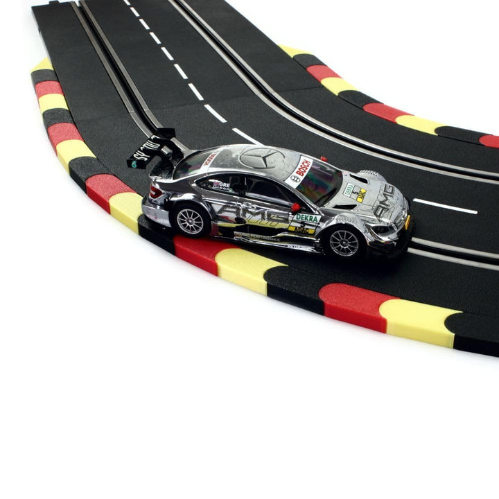 Overdrive-Racing Curbs für Carrera 124 132 EVO '3 Meter Schwarz-Rot-Gelb' Randstreifen Randsteine Sl