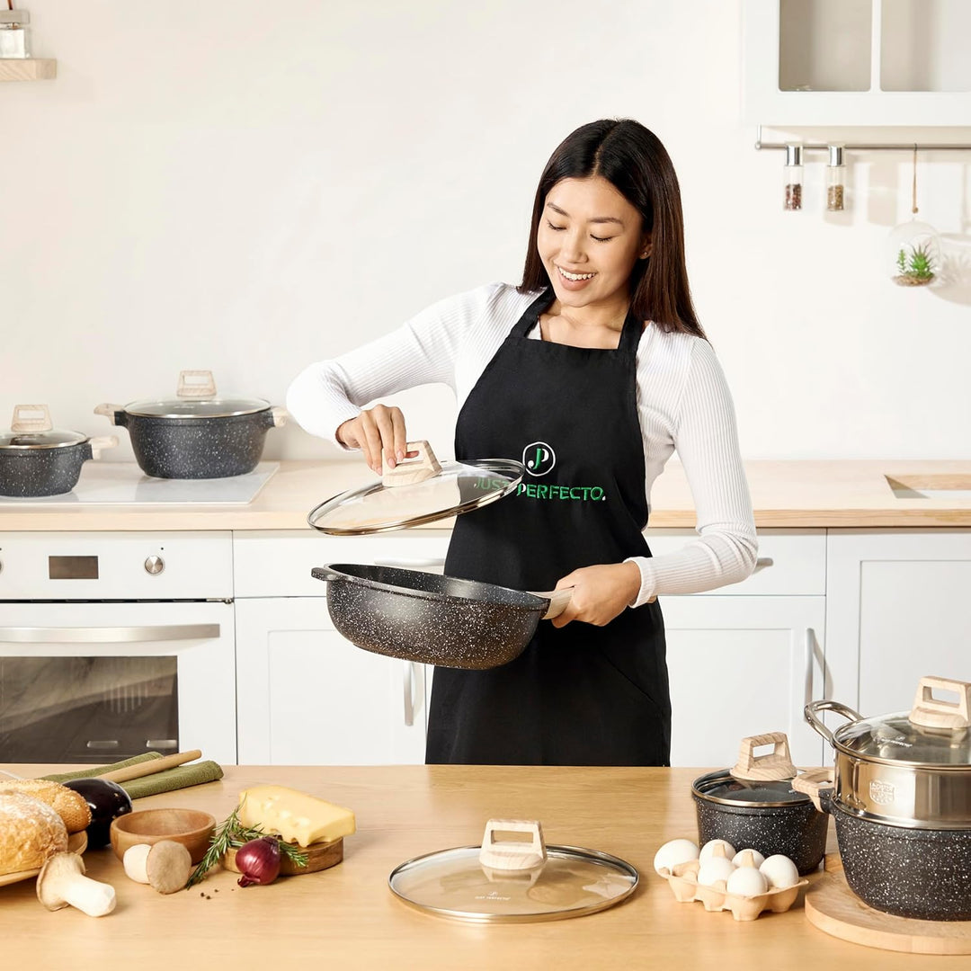JUST PERFECTO Topfset und Pfannenset Induktion - Pfannenset mit deckel - Pots & Pans sets - töpfe un