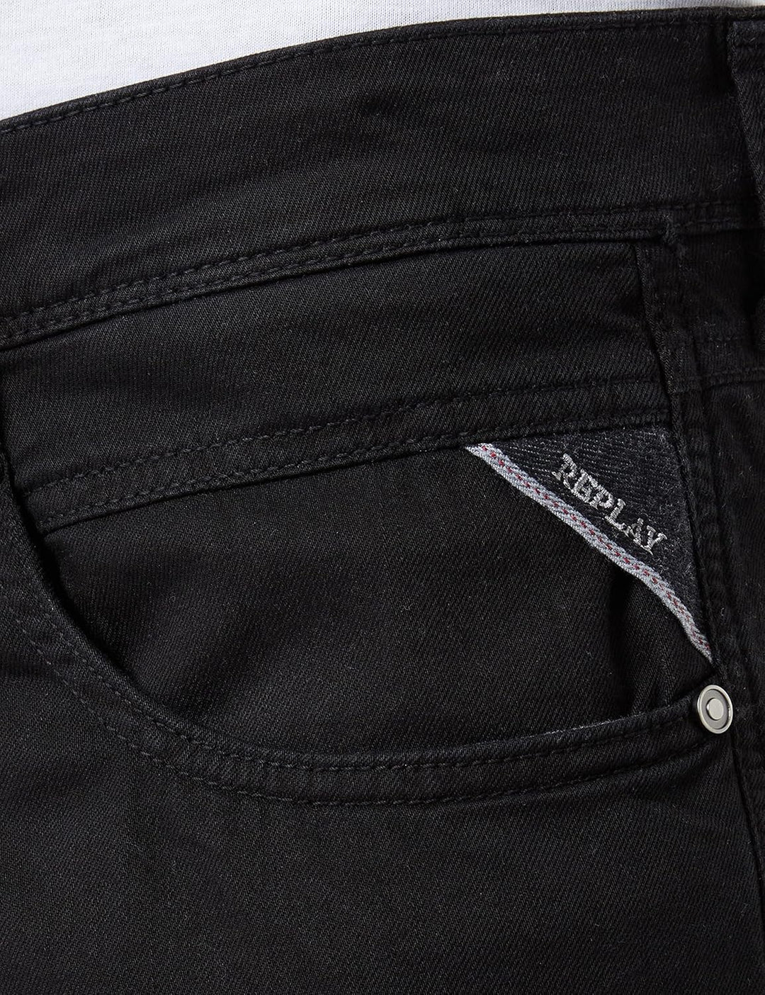 Replay Herren Anbass X-lite Jeans 28W / 34L 098 Black, 28W / 34L 098 Black
