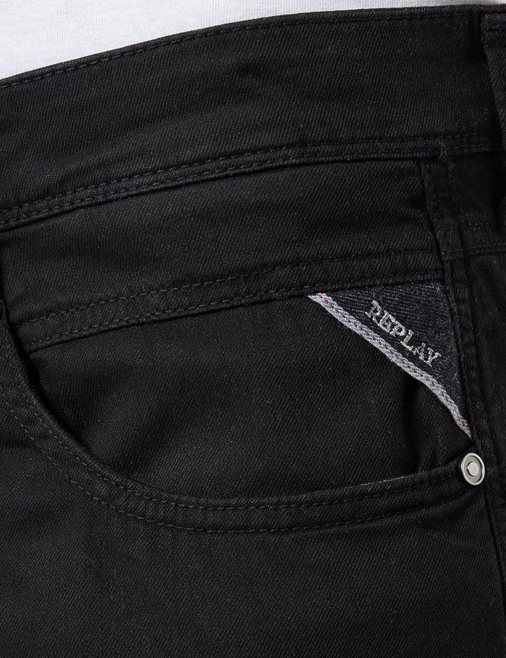 Replay Herren Anbass X-lite Jeans 28W / 34L 098 Black, 28W / 34L 098 Black