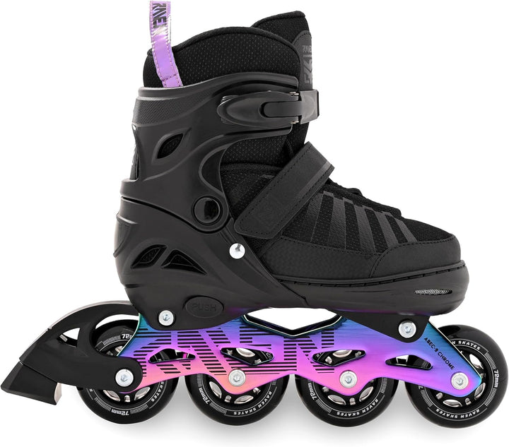 RAVEN Inline Skates Inliner für Kinder und Erwachsene OPTIONAL 2in1 mit Schlittschuhen verstellbar O