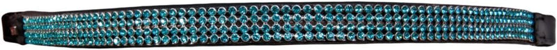 Karlslund Stirnband Browband 4 Rows Crystals, Aqua Blue, k3221-7-acq