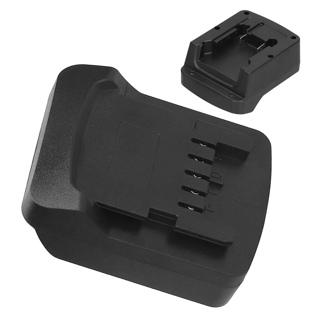Akkuadapter Schwarz Zum Umrüsten von Milwaukee 18V M18 Akku auf Metabo 18V Lithium Akku