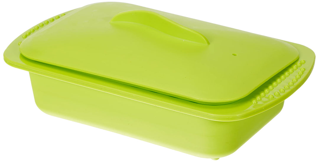 Ibili 870424 Dampfgarer, 1000 ml Grün 15 x 24 x 5 cm, Grün 15 x 24 x 5 cm