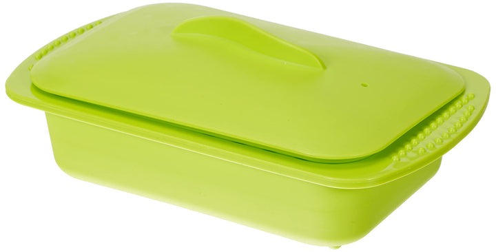 Ibili 870424 Dampfgarer, 1000 ml Grün 15 x 24 x 5 cm, Grün 15 x 24 x 5 cm