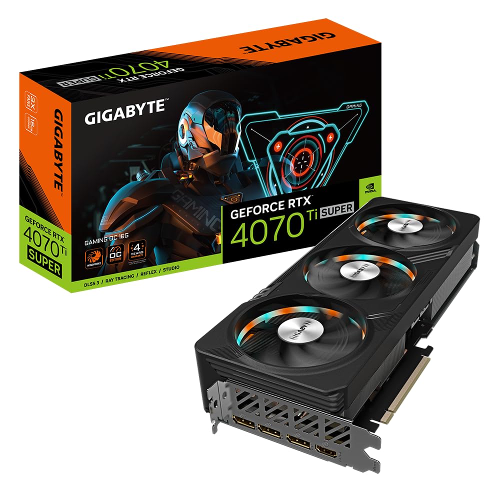 Gigabyte Gaming GeForce RTX 4070 Ti SUPER OC 16G NVIDIA 16 Go GDDR6X + Indiana Jones GAMING OC, GAMI