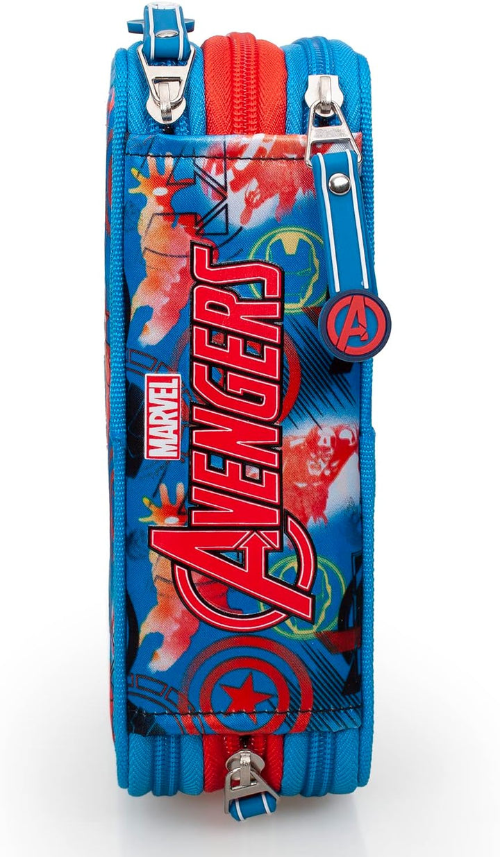 Ragusa-Trade Avengers Hulk Captain America Iron Man Thor, 3-Fach Federtasche Federmappe, 44 TLG. gef