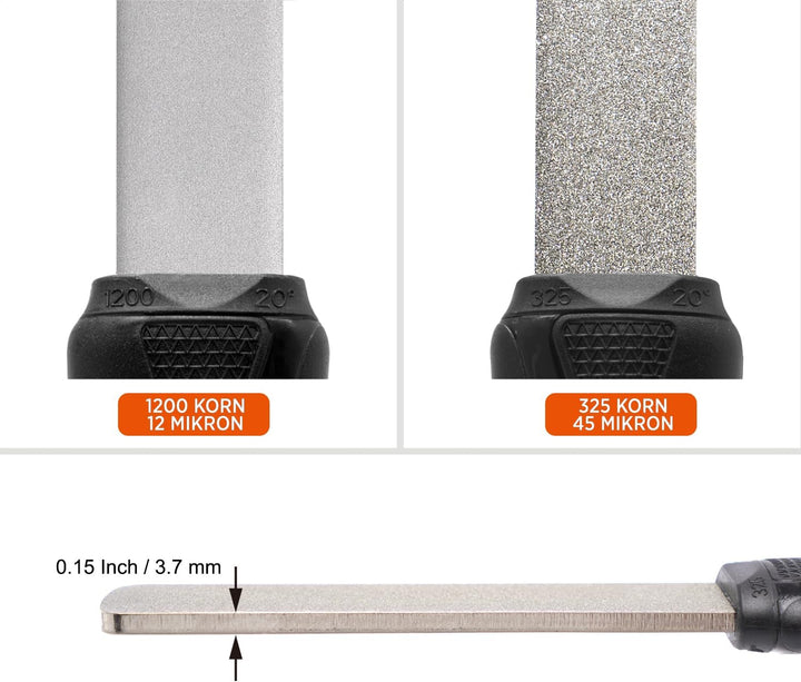 SHARPAL 121N Diamant-Schleifstein mit doppelter Körnung zum Schärfen von Messern Jagd Outdoor Messer