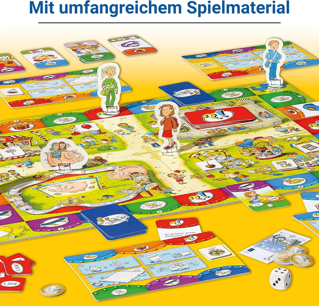 Ravensburger 24996 - Rund ums Taschengeld - Spielen und Lernen für Kinder, Lernspiel für Kinder ab 6