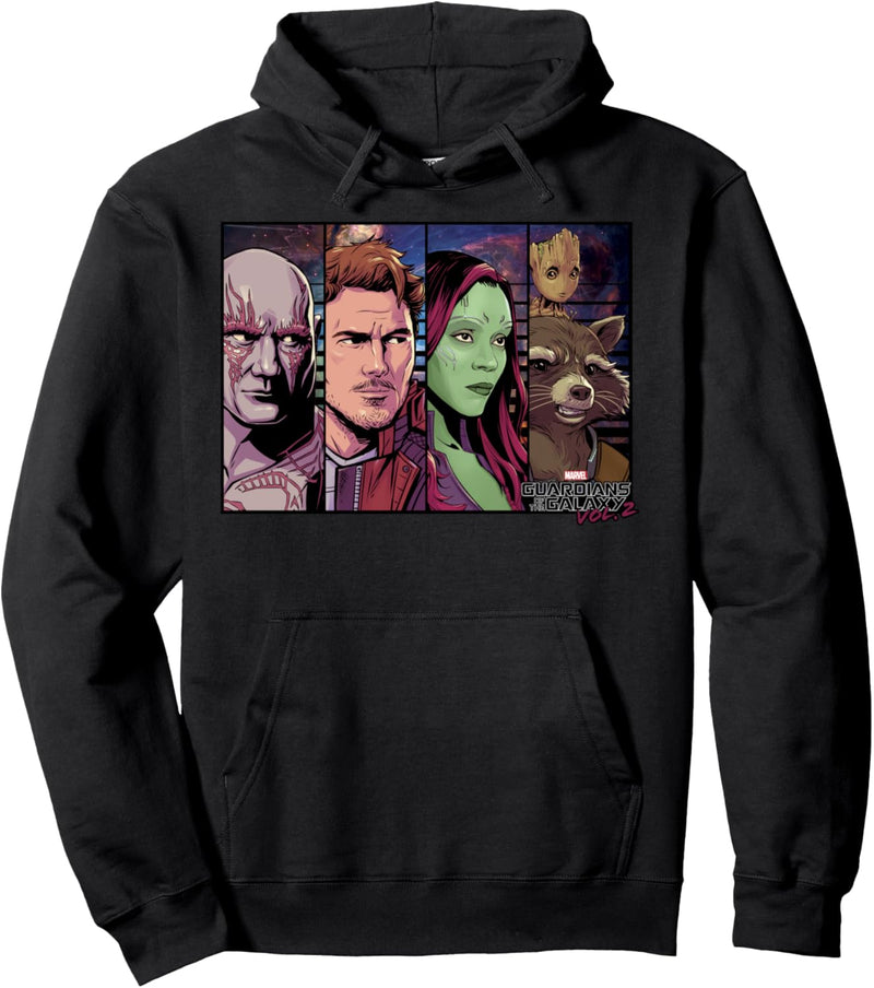 Marvel Guardians Of The Galaxy Vol. 2 Group Panels Pullover Hoodie