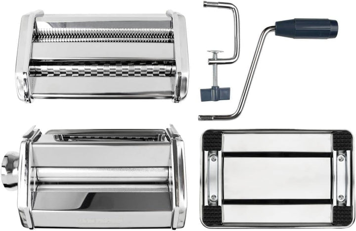Fackelmann #easyprepare Nudelmaschine für leckere Pasta – Aufsätze für Lasagneblätter, Tagliatelle &