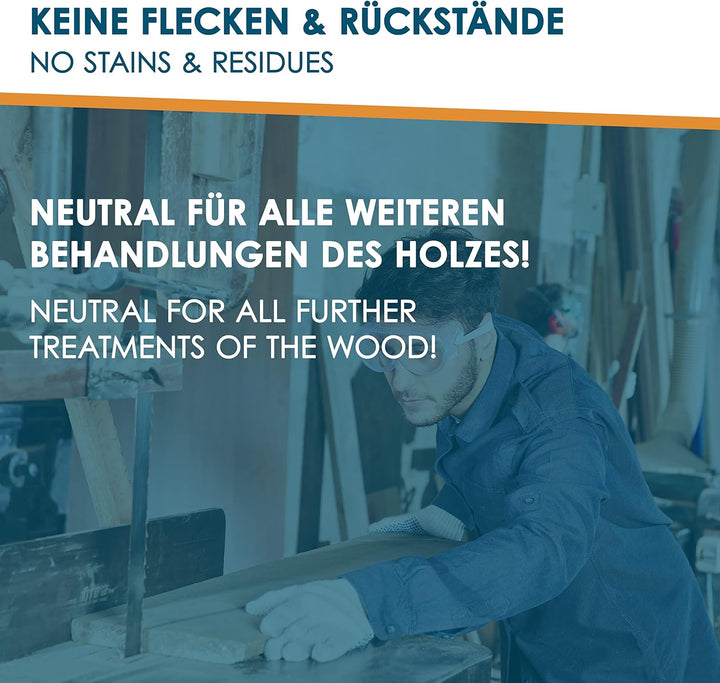 INOX® 4 x 5L Holzgleitmittel silikonfrei - Holz Gleitmittel zur Holzbearbeitung auf Hobelmaschine, F