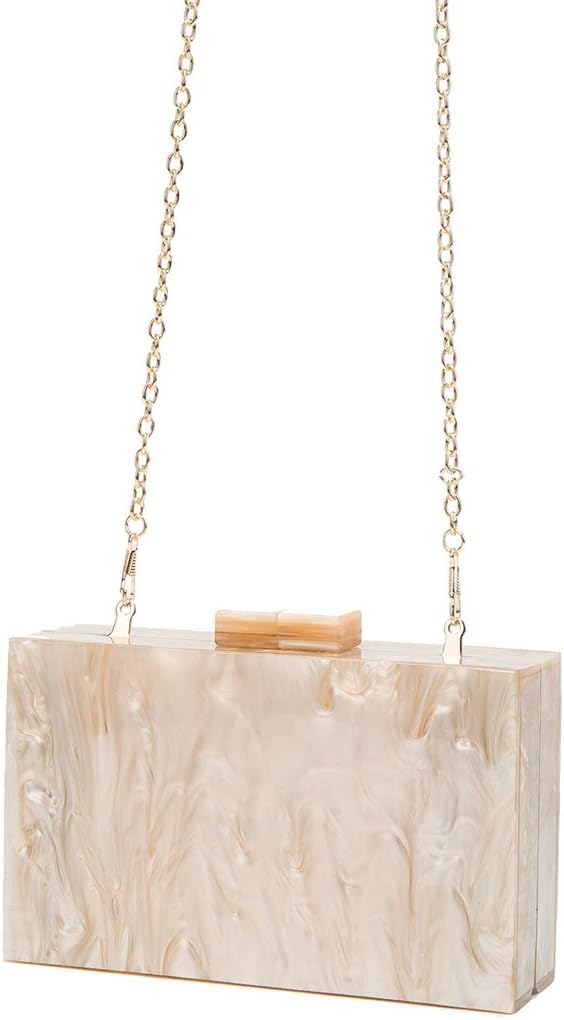 LETODE Acrylic Clutch Bags Purse Perspex Bag Handbags for Women 5239-2-apricot, 5239-2-apricot