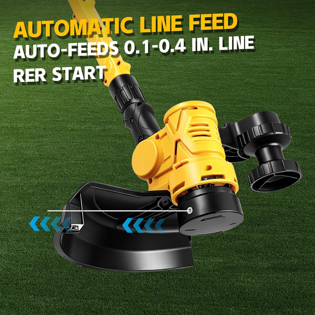 Akku Rasentrimmer Rasenkantenschneider Freischneider für Dewalt 20V 18V (ohne Akkus), mit 6 Ersatzsp