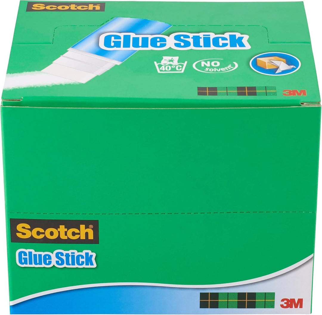 Scotch Permanent Klebestift - 1 Packung mit 20 Klebesticks ohne Lösungsmittel - 21g pro Stick - Mehr