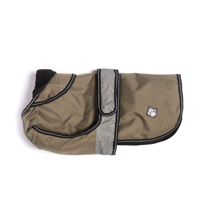 Danish Design 2-in-1 Light Reflective Dog Coat, 60 cm, grün khaki 60 cm, khaki 60 cm