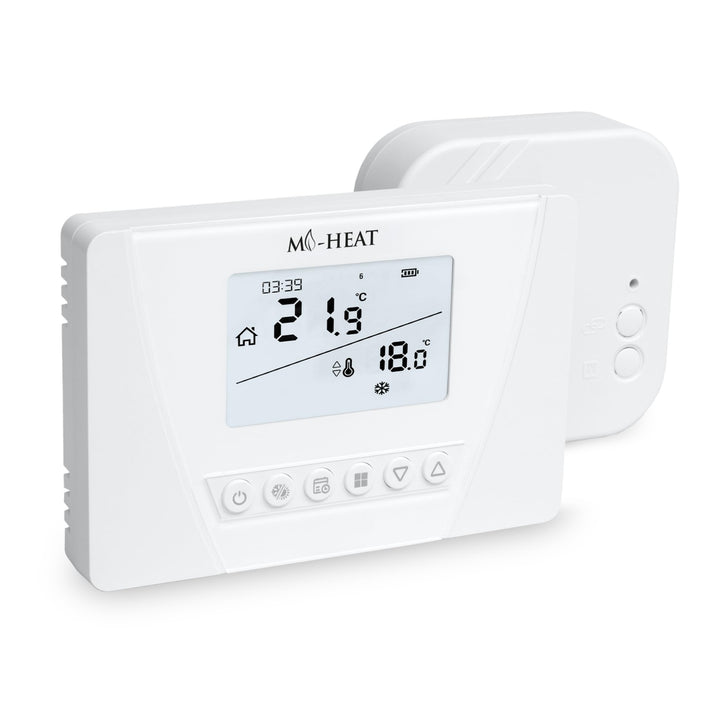 Programmierbares Funk-Thermostat Raumregler Set Mi-300S RF für Fussbodenheizung, Heizkessel, Elektro