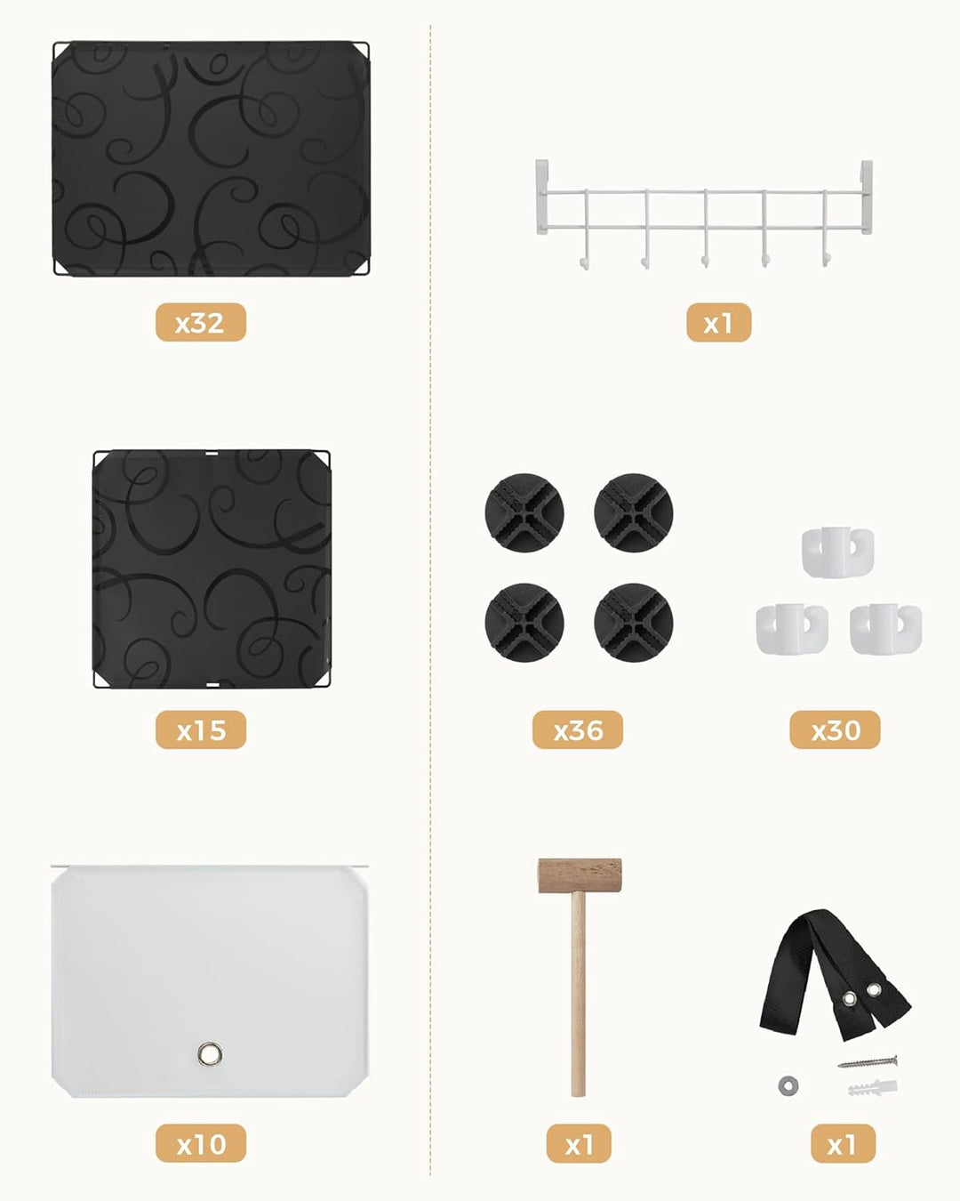 Mondeer Schuhregal, Kunststoff Schuhschrank 10 Ebenen, Schuhregal Organizer hält 40 Paar Schuhe Plat