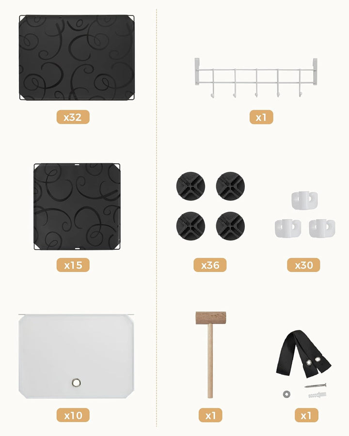 Mondeer Schuhregal, Kunststoff Schuhschrank 10 Ebenen, Schuhregal Organizer hält 40 Paar Schuhe Plat